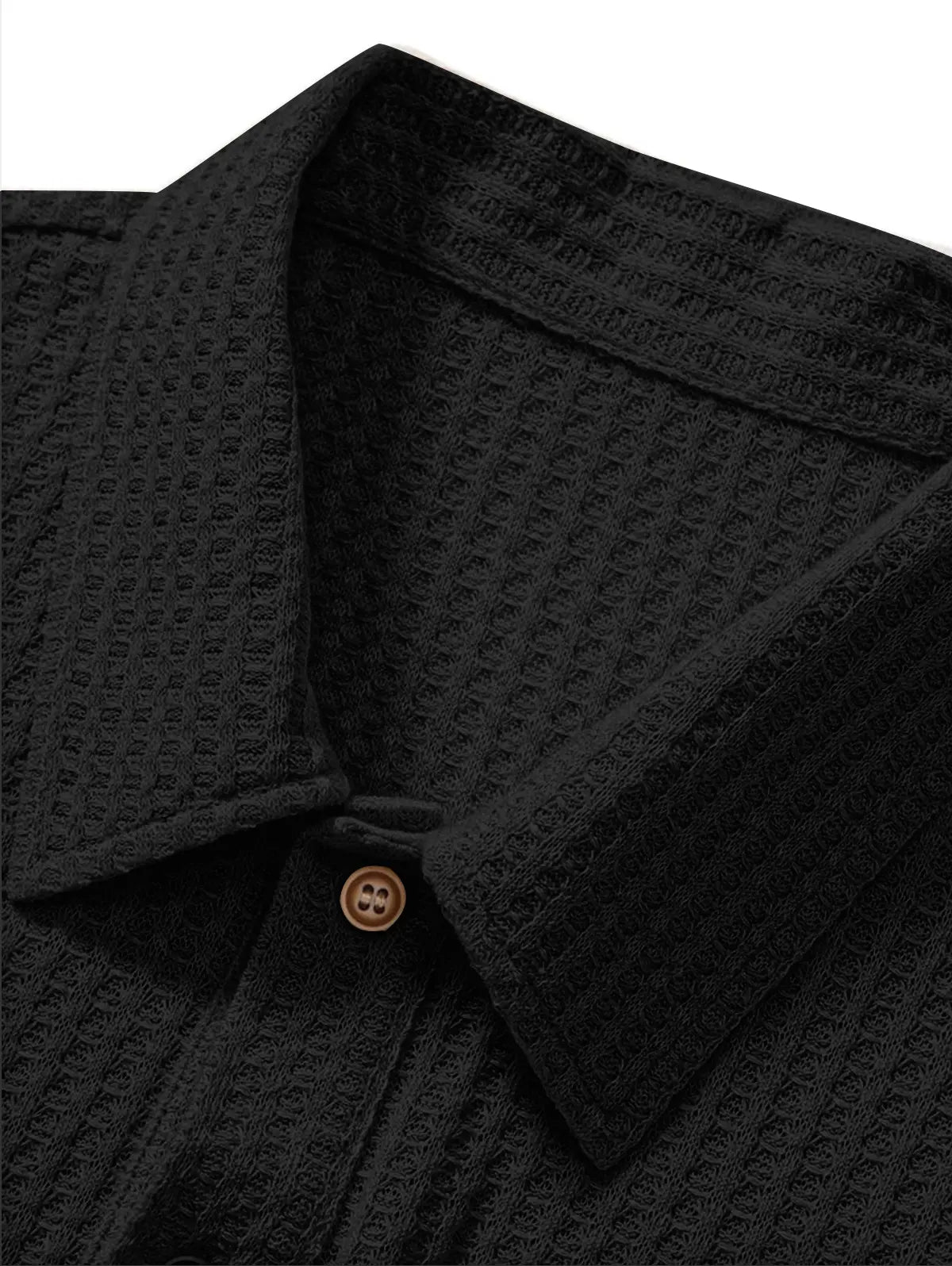 Weave textured polo