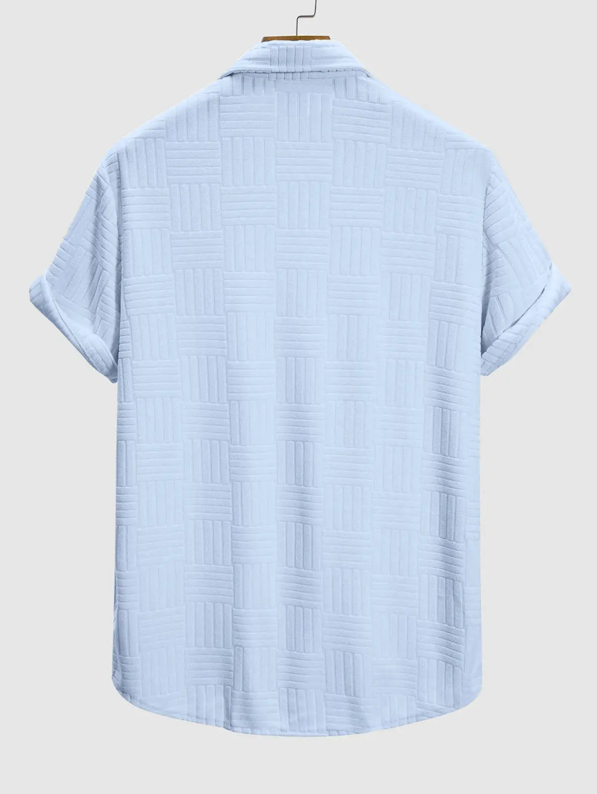 Terry Cloth Striped Jacquard Shirt