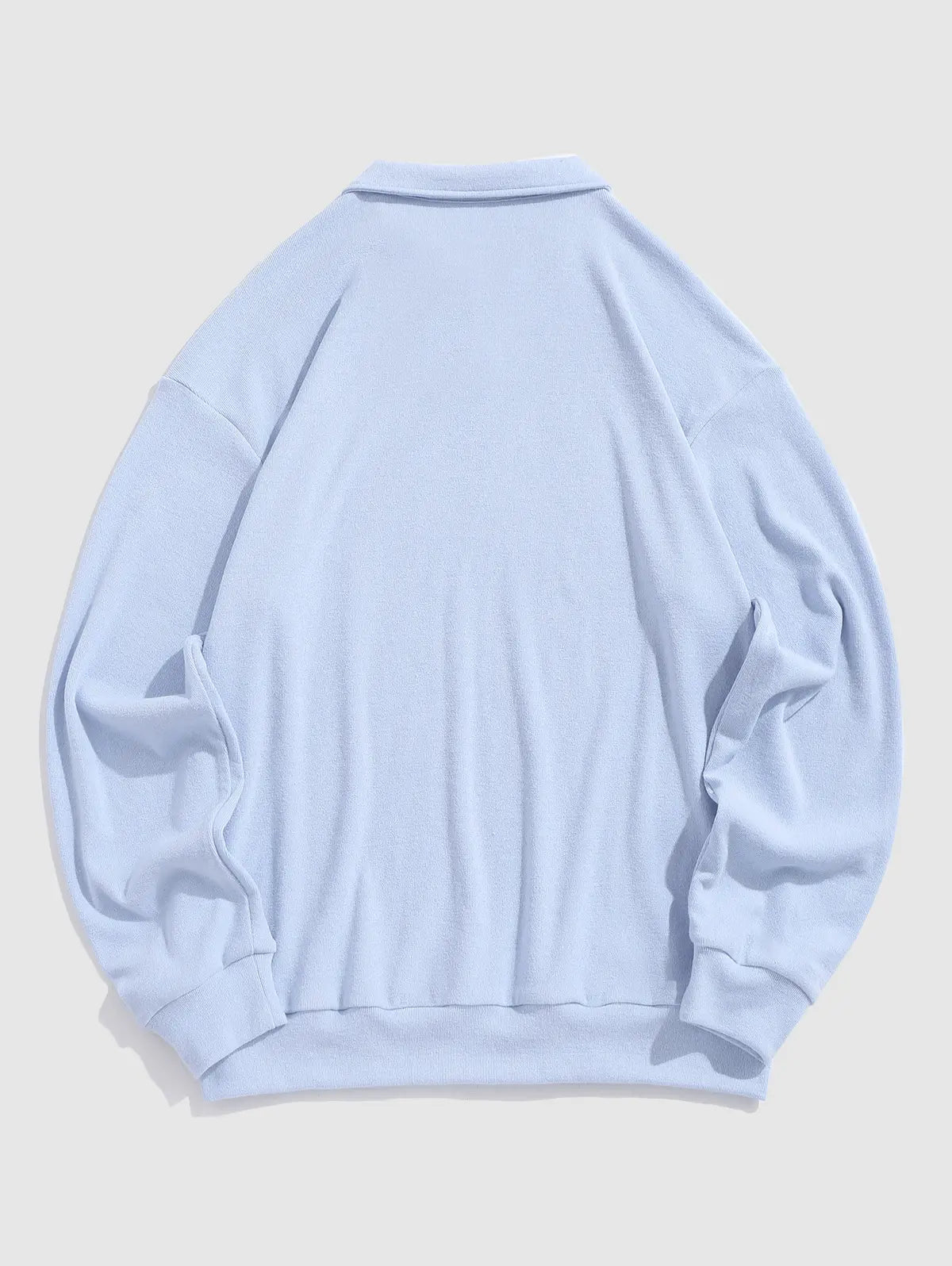 Light blue polo sweater