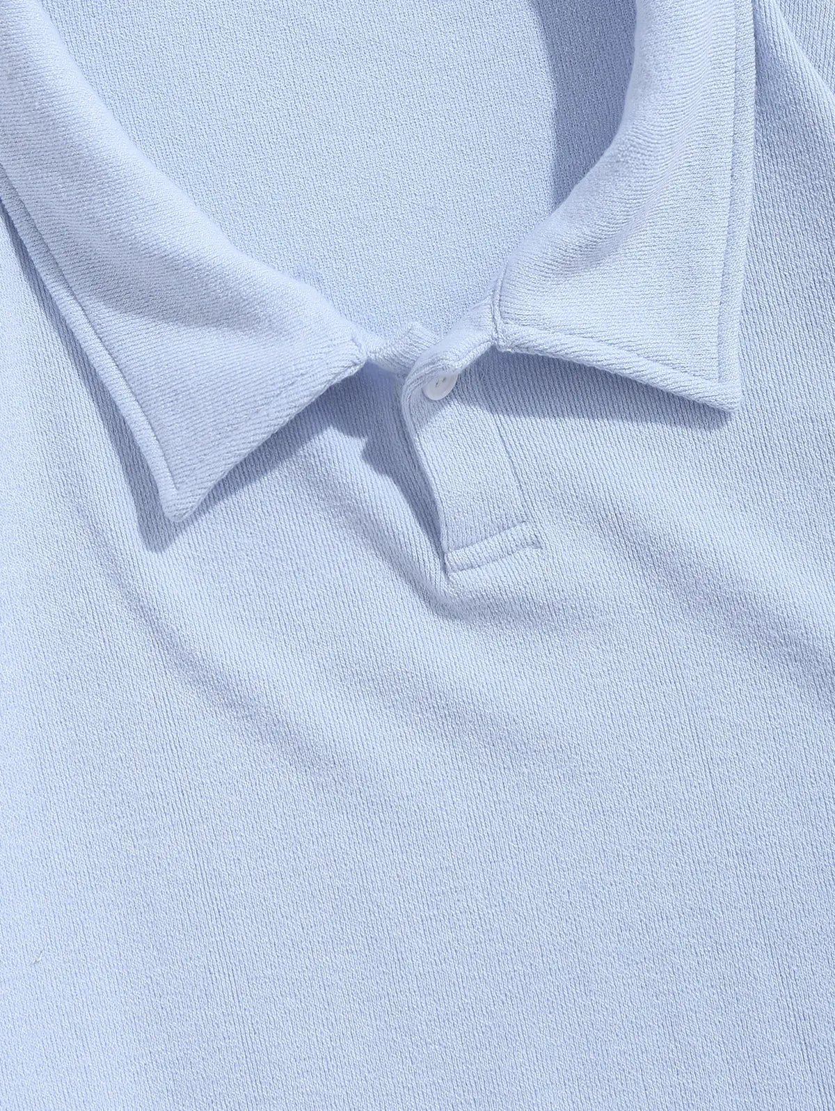 Light blue polo sweater