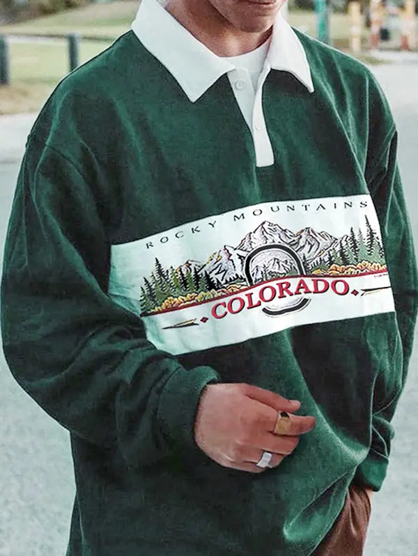 Quarter button Colorado Polo sweater