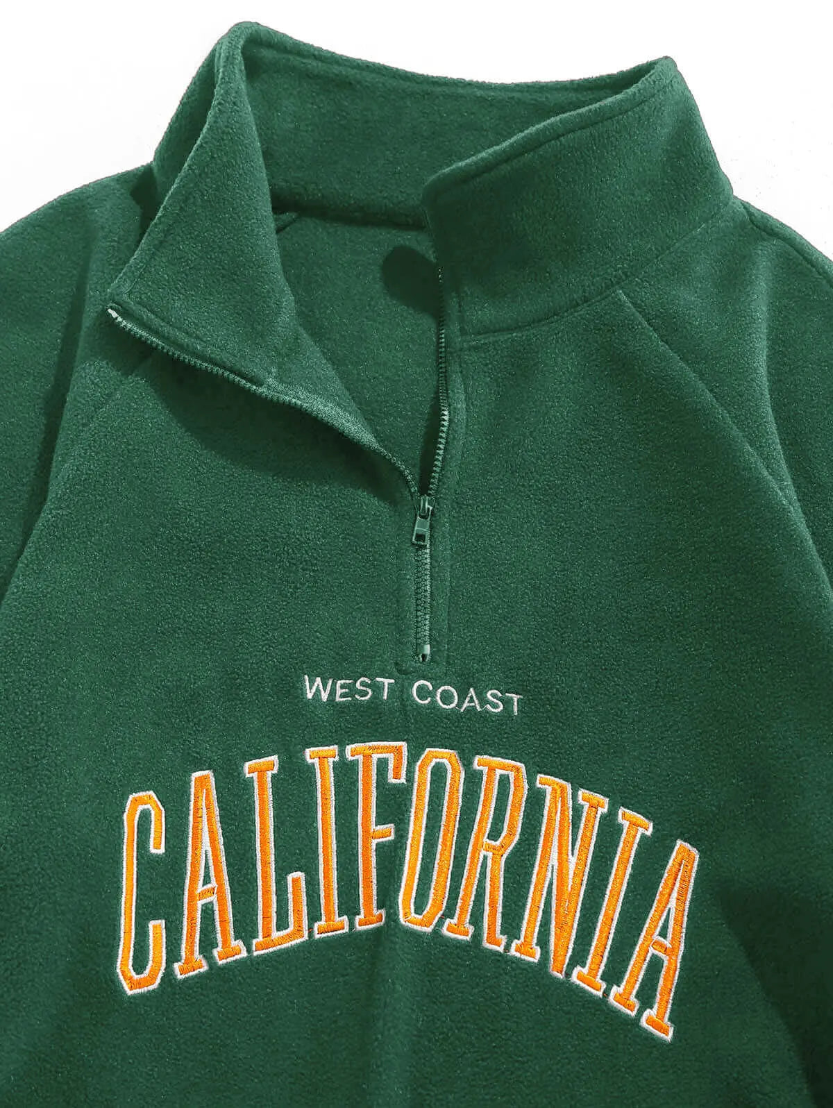 California quarter zip fleece with tie